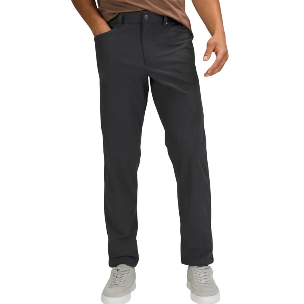 Lululemon ABC Classic-Fit 5 Pocket Pant 32L Warpstreme Charcoal Grey.